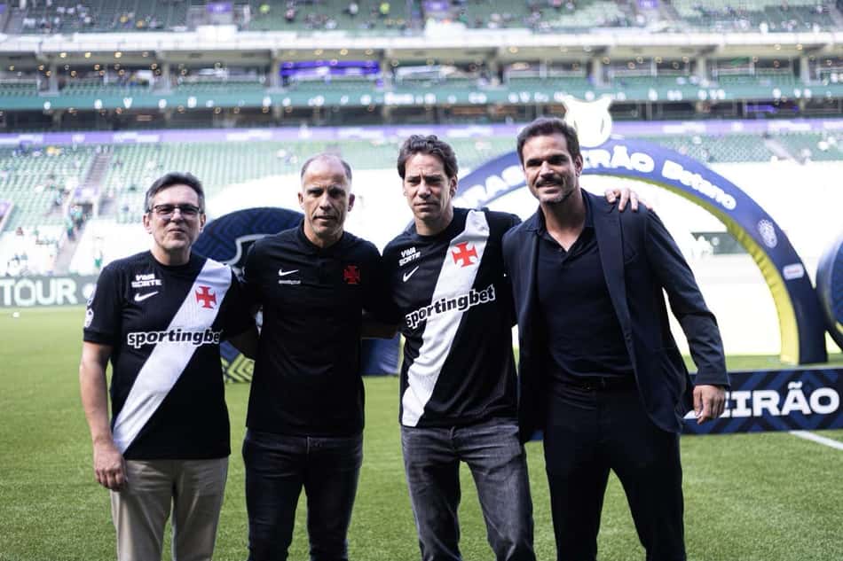 Marcos Lamacchia ao lado de Admar Lopes e Felipe Loureiro