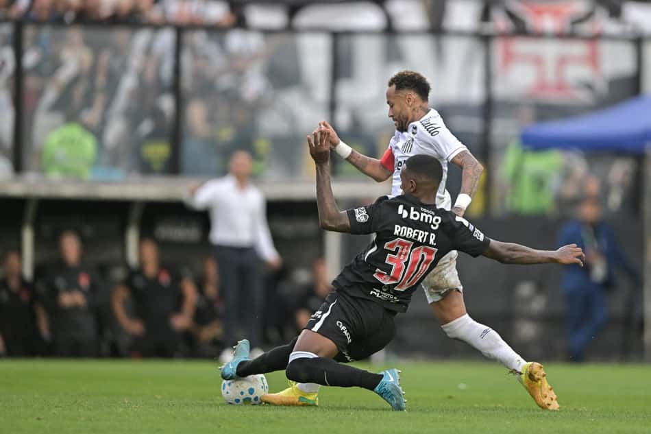 Cena de Neymar em Santos x Vasco chama atenção de torcedores (Foto: Thiago Ribeiro/AGIF/Folhapress)