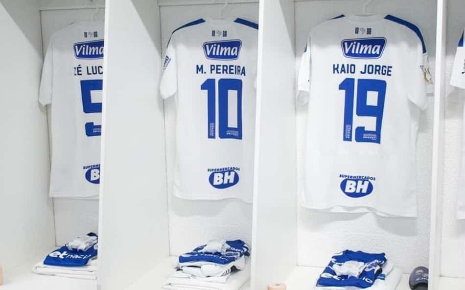 Vestiário do Cruzeiro contra a Chapecoense