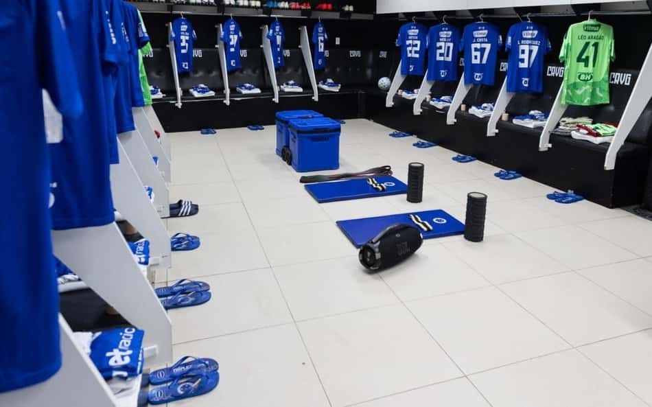 Vestiário do Cruzeiro em São Januário