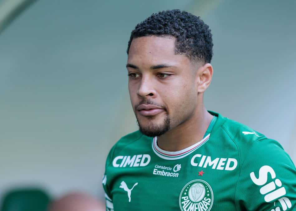Vitor Roque em ação pelo Palmeiras