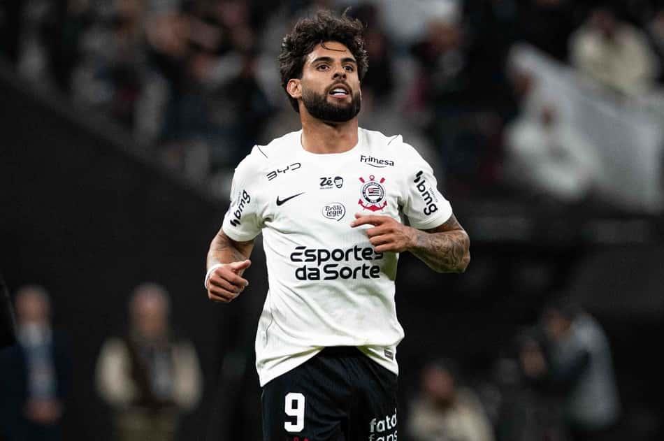 Yuri Alberto durante partida do Corinthians