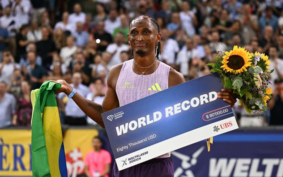 Alison dos Santos receberá premiação milionária por vitória e recorde mundial conquistados na Diamond League