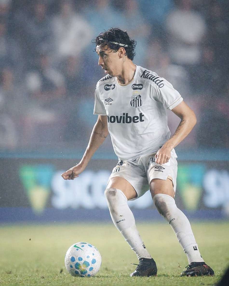 Gabriel Bontempo durante partida do Santos na Vila Belmiro. (Foto: Raul Baretta/ Santos FC)