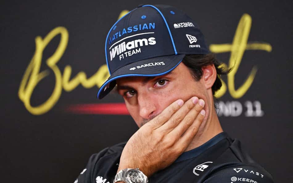 Carlos Sainz, da Williams, no GP da Hungria pela F1 2026