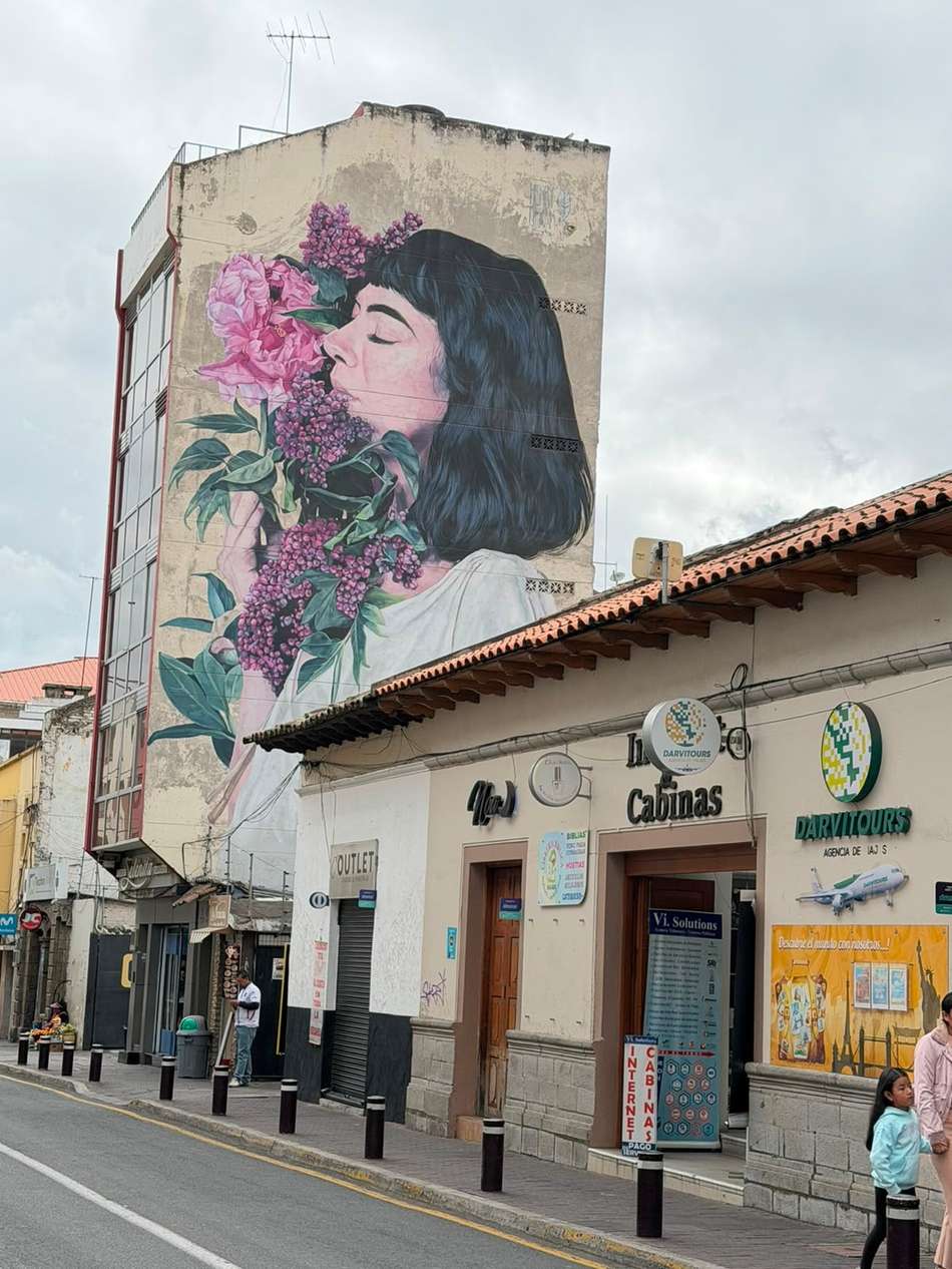 Centro da cidade de Ambato, no Equador. (Foto: Juliana Yamaoka/ Lance!)