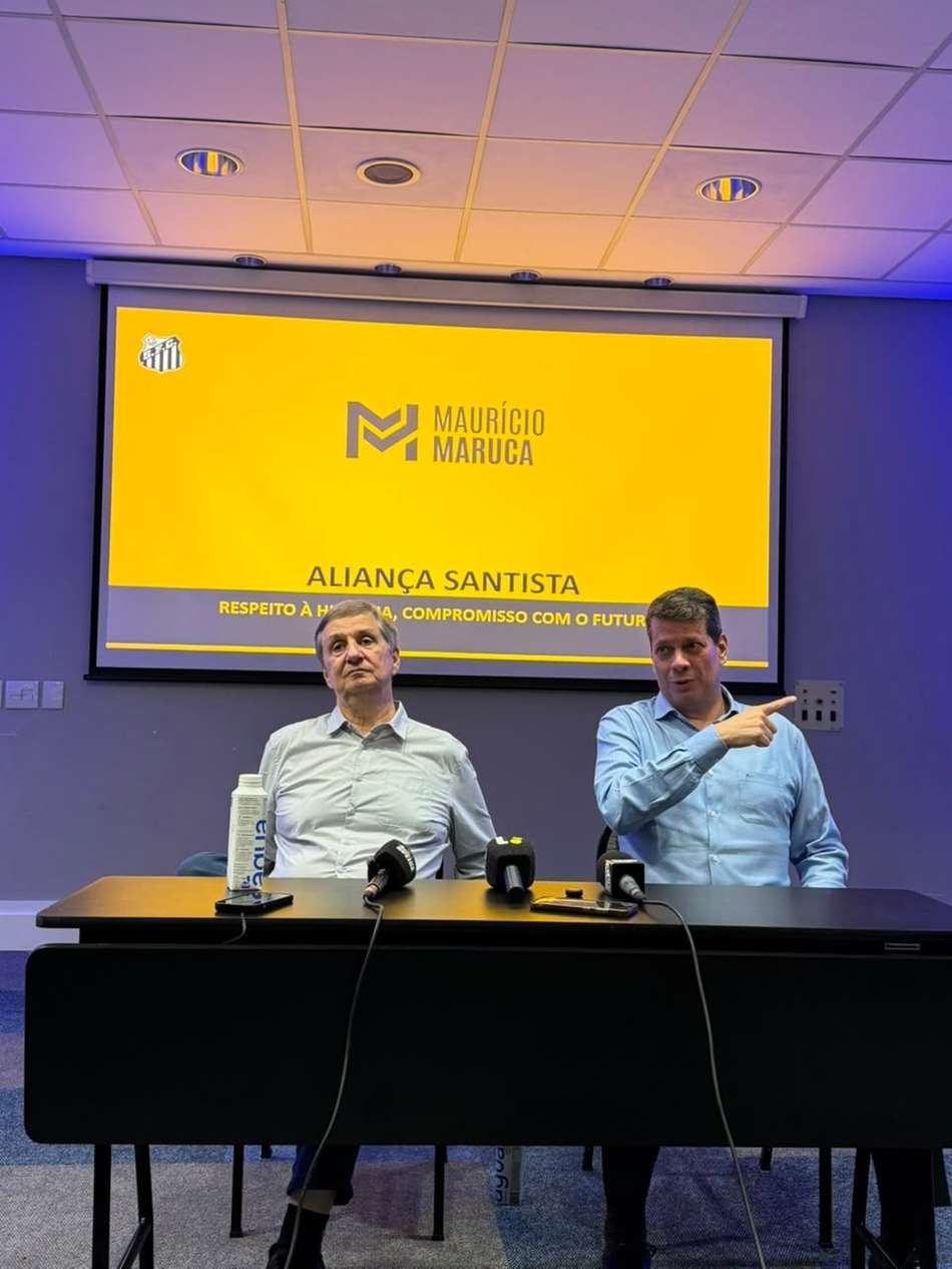 Chapa 'Aliança Santista' é liderada por Maurício Maruca e Rodrigo Marino. (Foto: Juliana Yamaoka/ Santos FC)