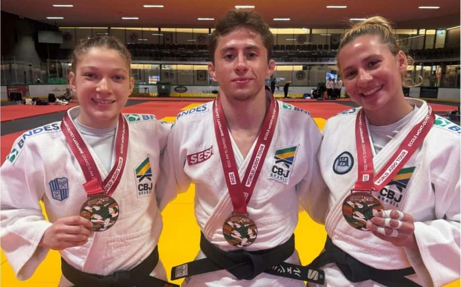 Judô brasileiro abre Grand Slam de Lausanne com três medalhas