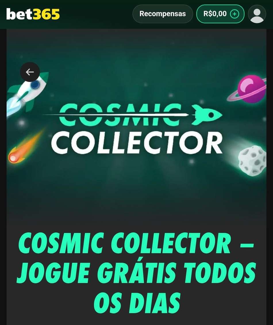 Captura de tela do minigame gratuito Cosmic Collector da bet365.
