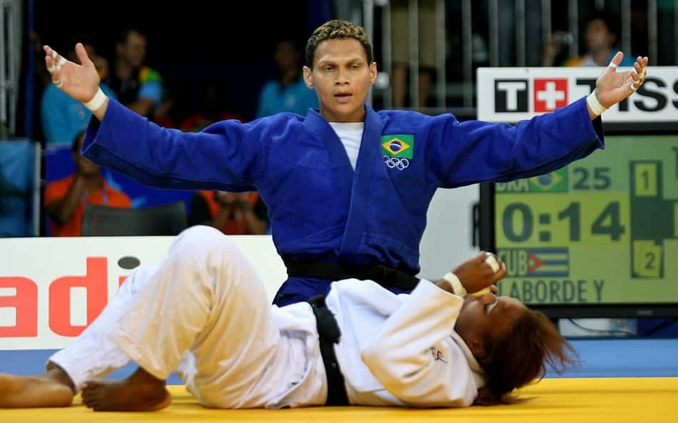 A judoca Edinanci Silva conquista a medalha de ouro nos Jogos Pan-Americanos do Rio 2007