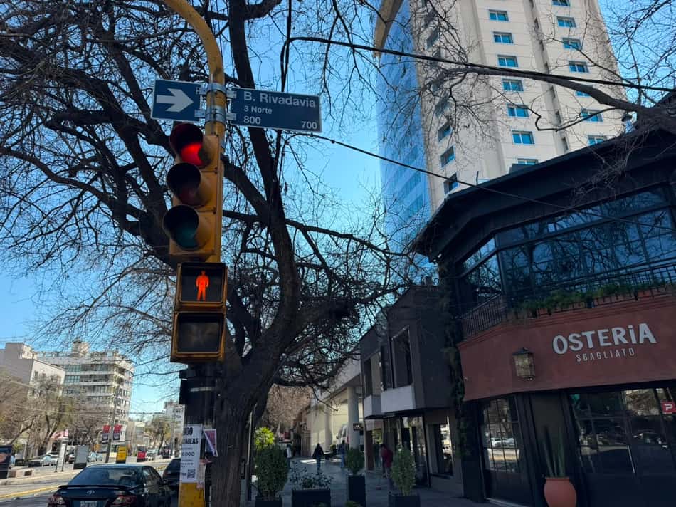 Esquina rua Rivadavia, onde o Fluminense está hospedado na Argentina