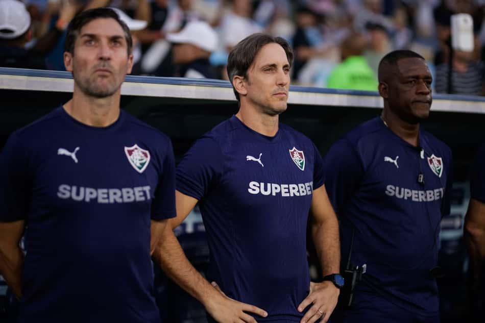 Comissão técnica de Luis Zubeldía, treinador do Fluminense