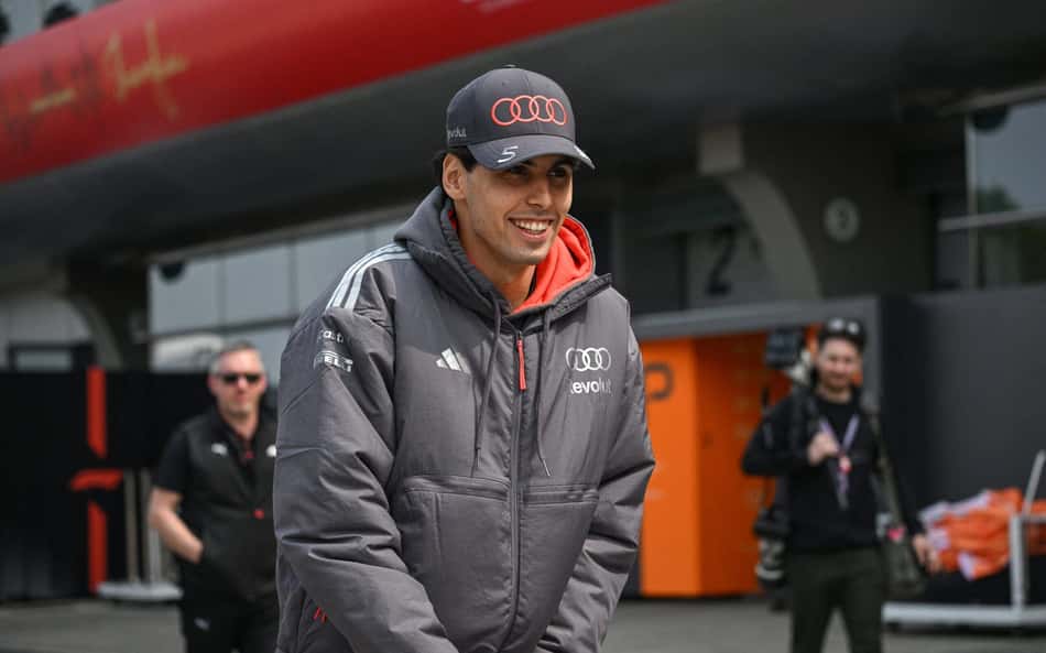 Gabriel Bortoleto no GP da China pela F1 2026 (Foto: Jade GAO / AFP)