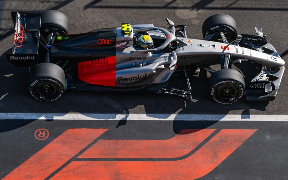 Gabriel Bortoleto em ação no GP da Hungria pela F1 2026