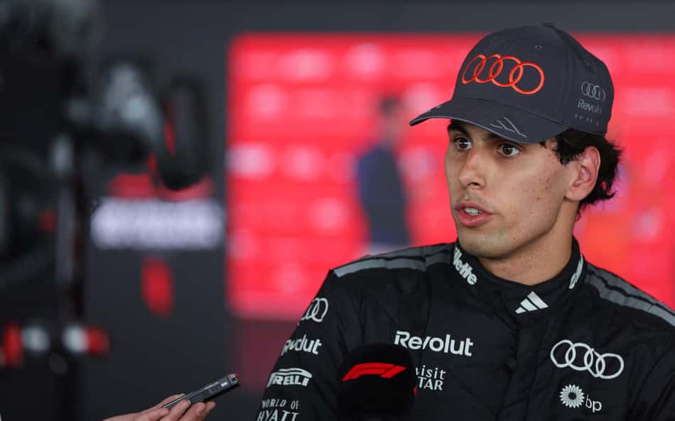 Gabriel Bortoleto, da Audi, no GP do Canadá pela F1 2026 (Foto: Peter Fox/Getty Images/AFP)