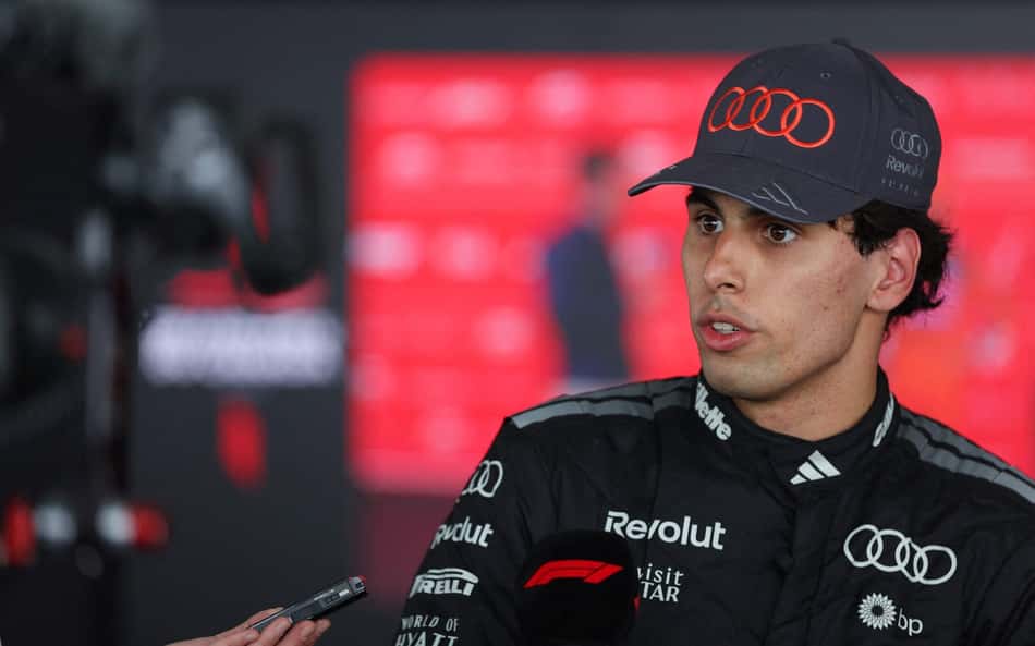 Gabriel Bortoleto, da Audi, no GP do Canadá pela F1 2026 (Foto: Peter Fox/Getty Images/AFP)