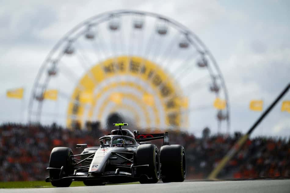 Gabriel Bortoleto em ação no GP da Holanda pela F1 2026