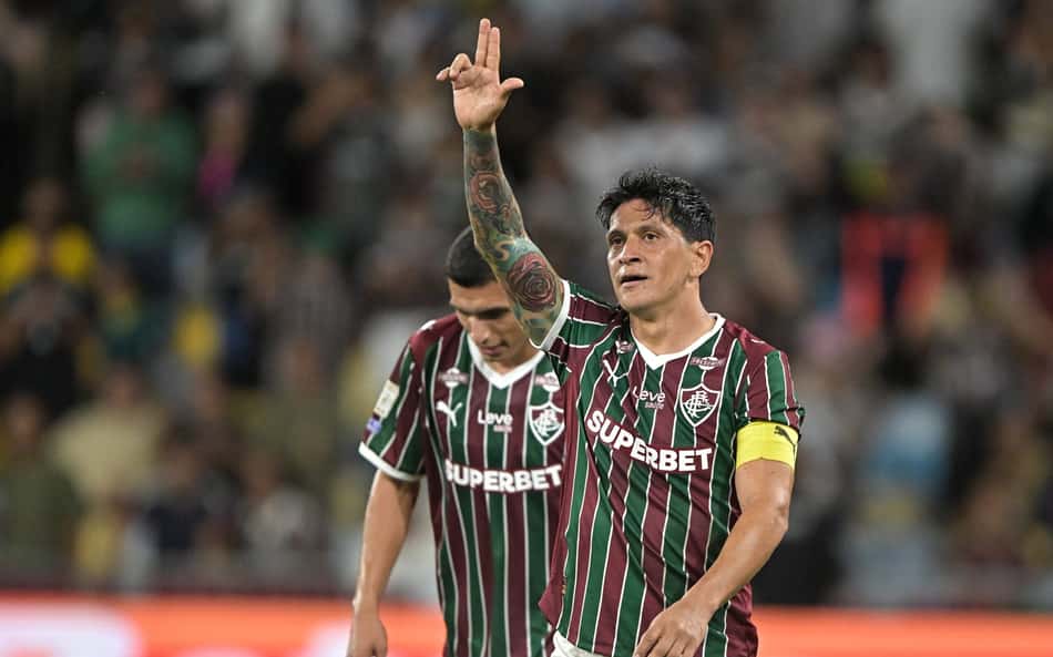 Germán Cano marcou o gol da vitória do Fluminense sobre o Palmeiras pelo Brasileirão