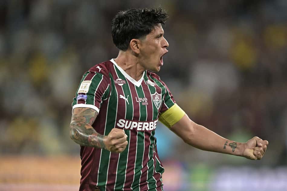 Germán Cano marcou o gol da vitória do Fluminense sobre o Palmeiras pelo Brasileirão