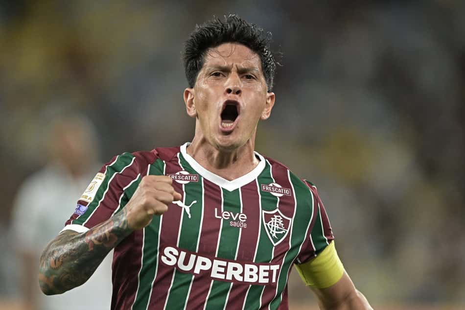 Germán Cano marcou o gol da vitória do Fluminense sobre o Palmeiras pelo Brasileirão