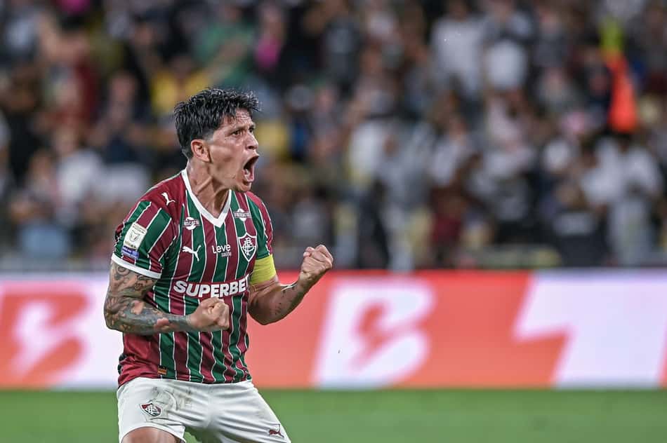 Germán Cano marcou o gol da vitória do Fluminense sobre o Palmeiras pelo Brasileirão