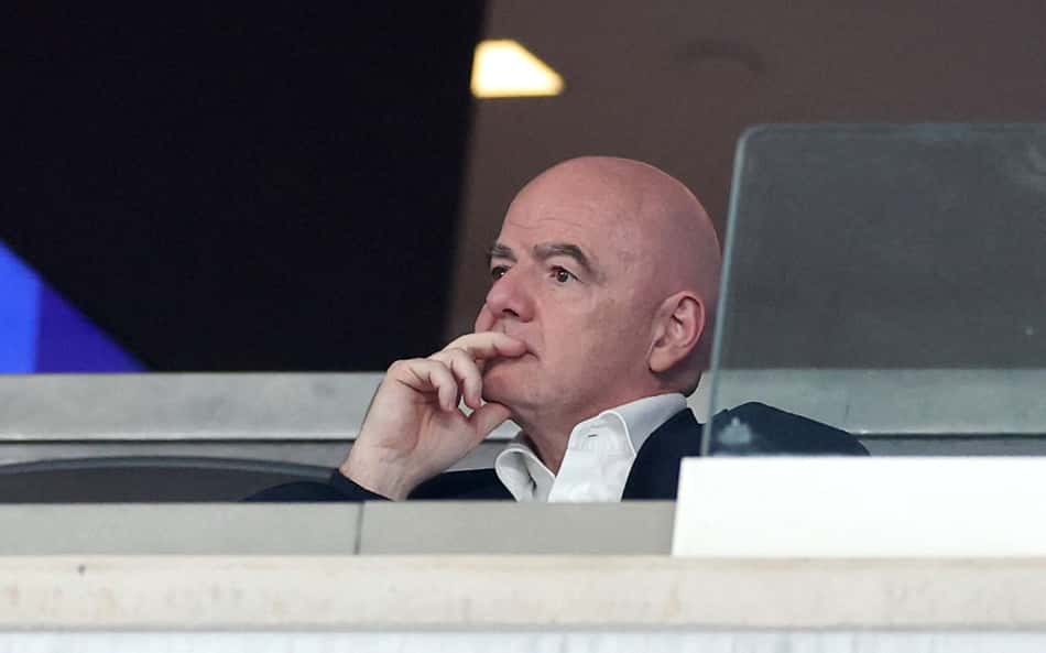 Gianni Infantino, presidente da Fifa, se manifestou sobre jogo do Fortaleza (Foto: Luke Hales/Getty Images/AFP)