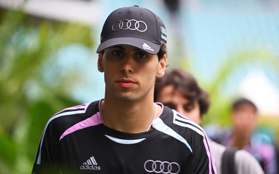 Gabriel Bortoleto no GP de Miami pela F1 2026 (Foto: Rudy Carezzevoli/Getty Images/AFP)