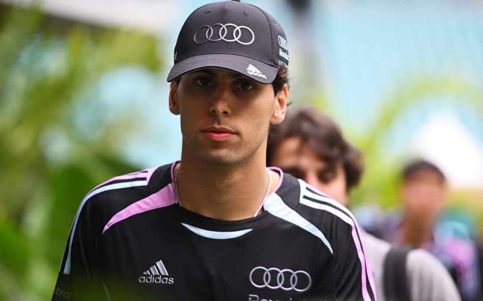 Gabriel Bortoleto no GP de Miami pela F1 2026 (Foto: Rudy Carezzevoli/Getty Images/AFP)