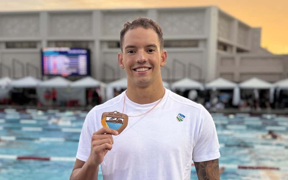 Guilherme Caribé é bronze e marca o melhor tempo da carreira no Pan-Pacífico