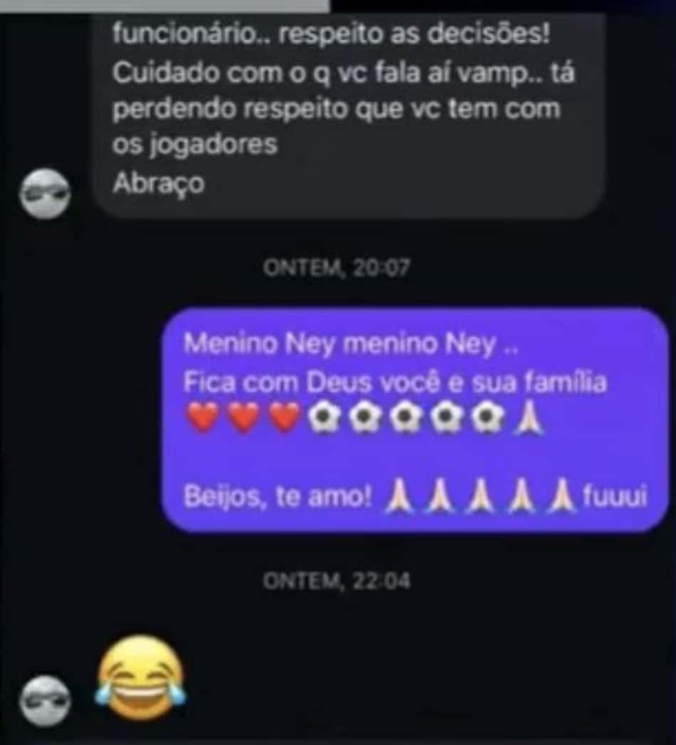 Resposta de Vampeta ao Neymar
