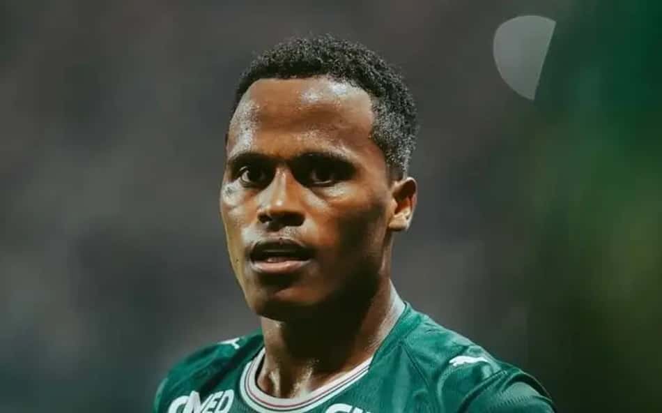 Arias em ação pelo Palmeiras