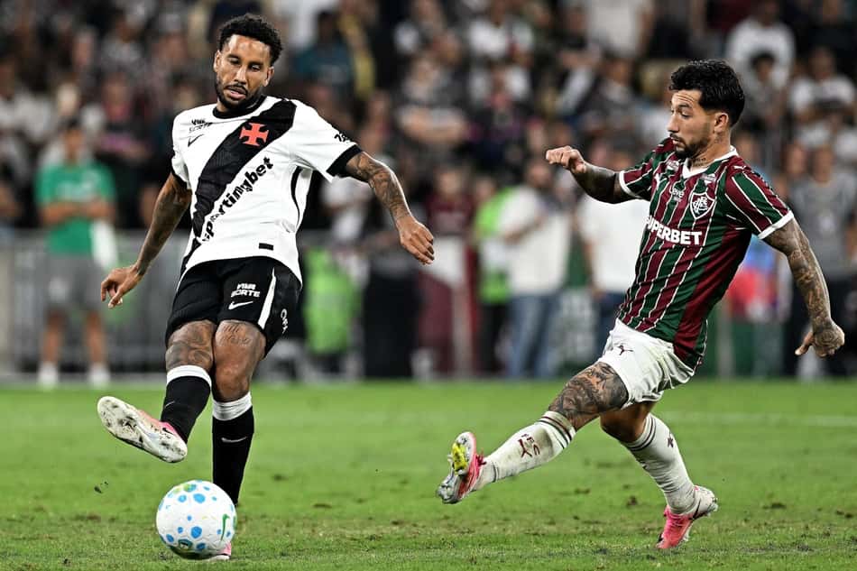 Jair na partida entre Vasco e Fluminense