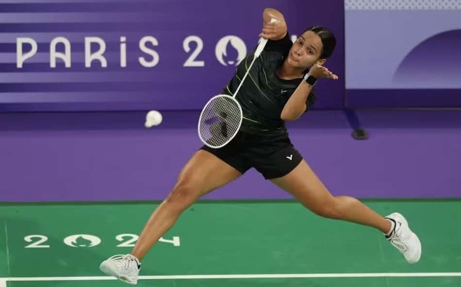 Juliana Viana disputou os Jogos Olímpicos de Paris no badminton
