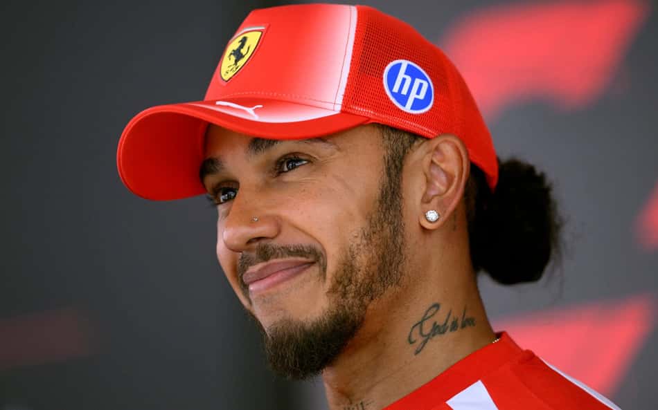 Lewis Hamilton, da Ferrari, no GP da Bélgica pela F1 2026
