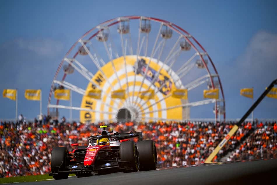 Lewis Hamilton em ação no GP da Holanda pela F1 2026