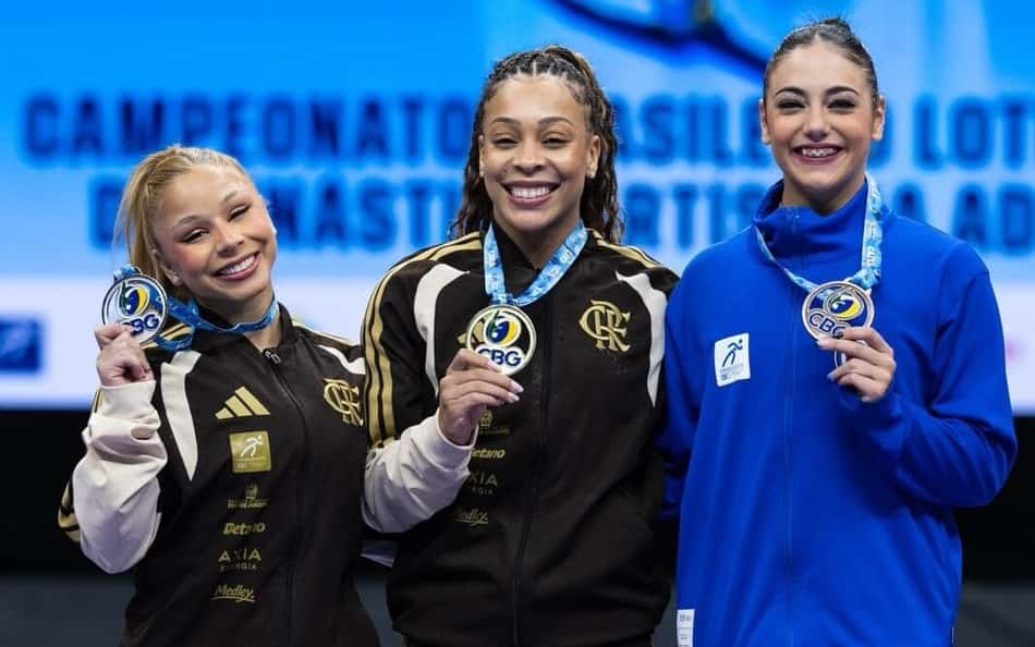 Com Lorrane Oliveira, Flamengo soma mais dois ouros no Brasileiro de Ginástica