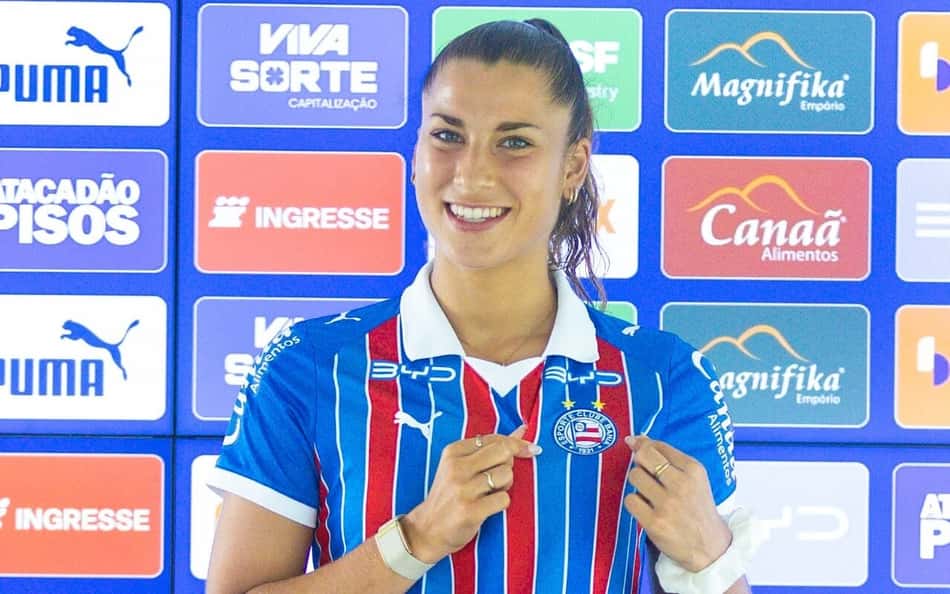 Maia Leona Kamper Rodrigues, atacante do Bahia. (Bahia/Divulgação)