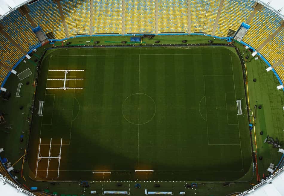 Vista aérea do estádio do Maracanã