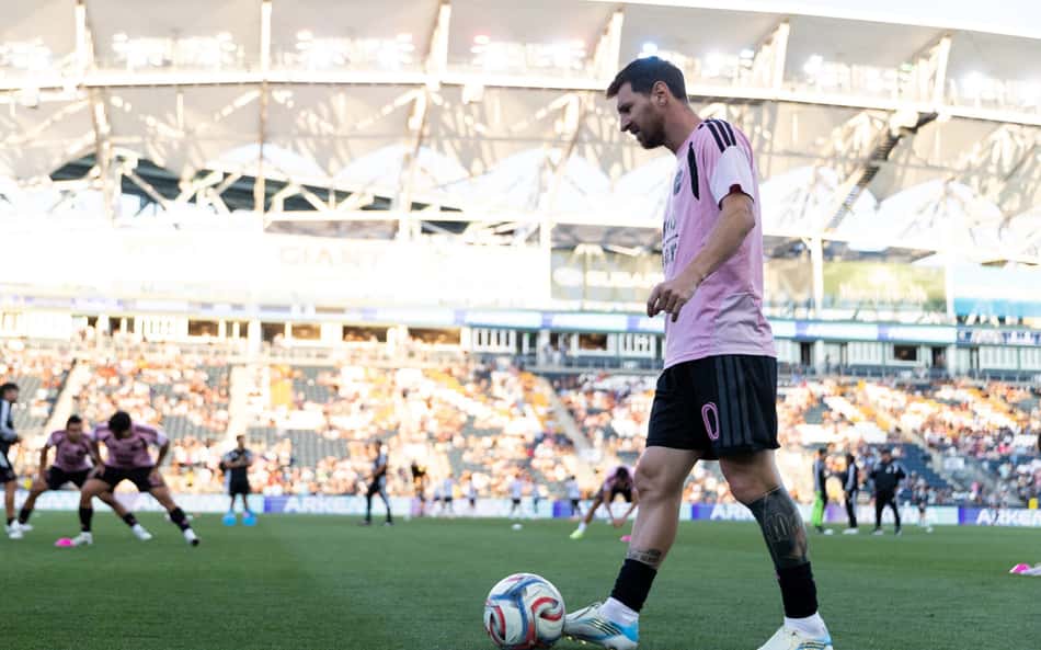 Messi em campo