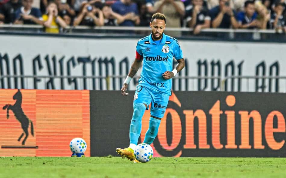Neymar entrou no intervalo da partida entre Remo e Santos. (Foto: Agência F8/Folhapress)