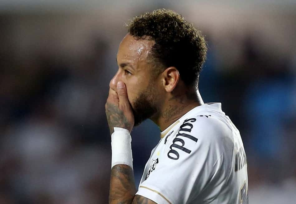Neymar é dúvida para o jogo do Santos contra o Remo. (Foto: Código19/Folhapress)