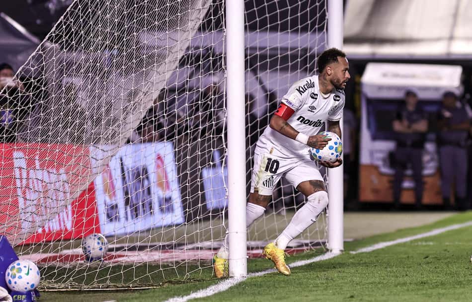 Neymar foi titular do Santos no empate diante do Mirassol. (Foto: Fabio Giannelli/AGIF/Folhapress)