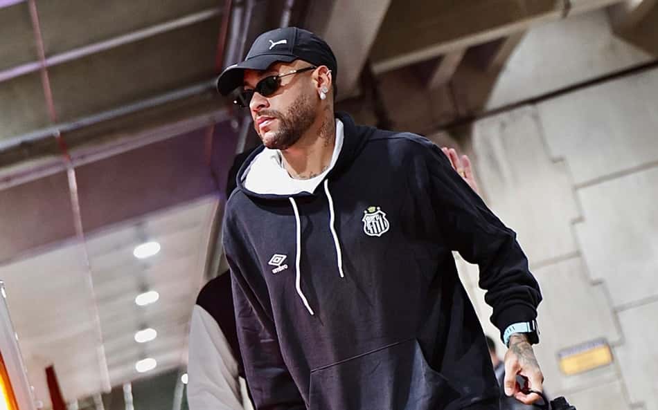 Neymar desembarca com o Santos no Rio de Janeiro. (Foto: Divulgação/ Instagram)