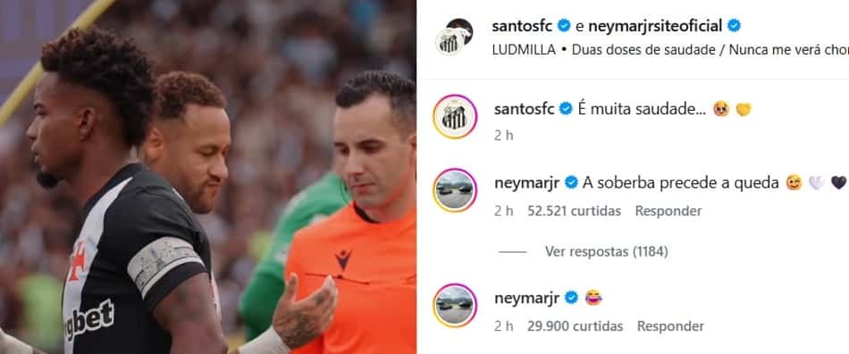 Neymar e Thiago Mendes