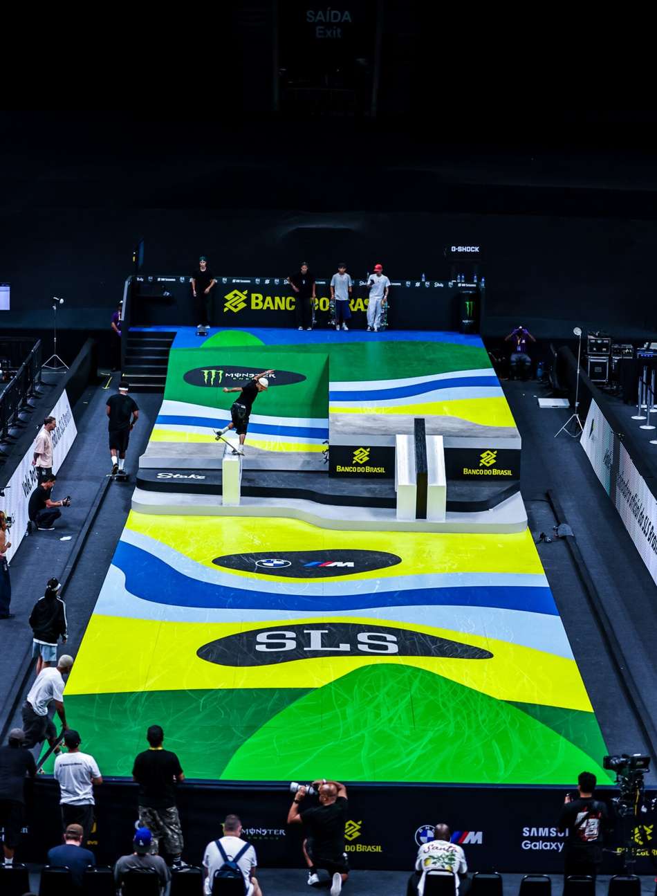 Detalhes da pista do SLS Rio Takeover montada no Maracanãzinho
