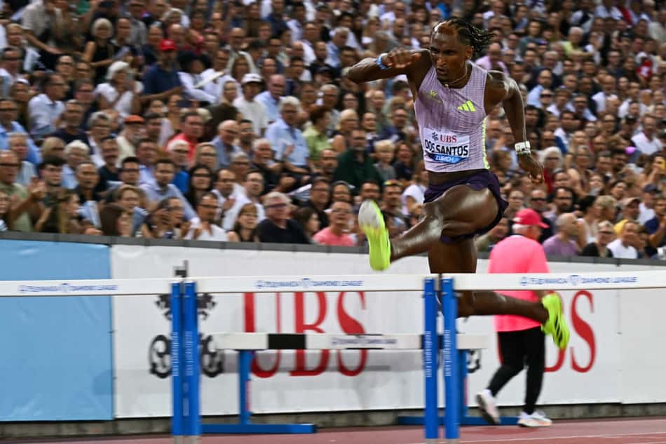 Alison dos Santos disputa os 400m com barreiras na etapa de Zurique da Diamond League 2026