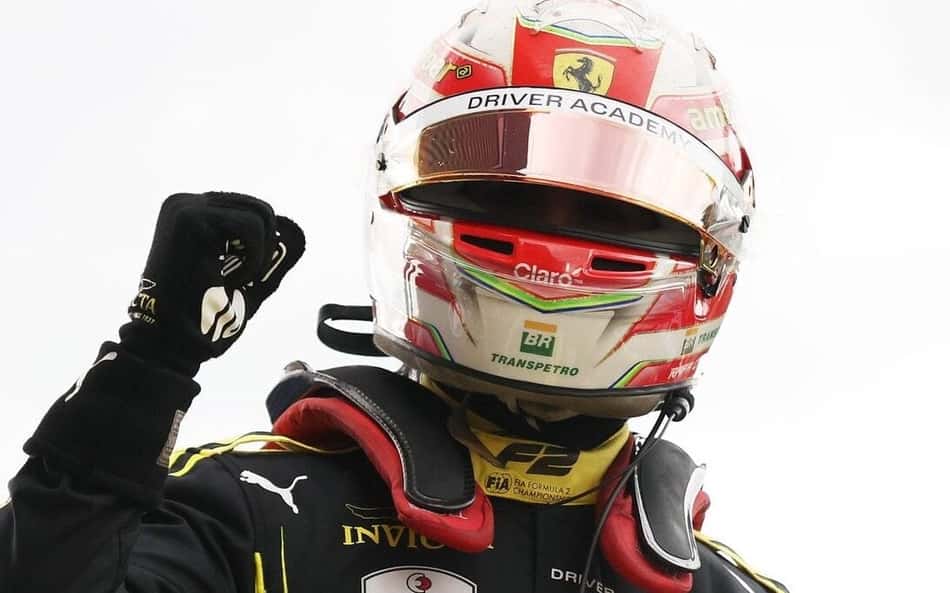Rafa Câmara comemora conquista na Fórmula 2