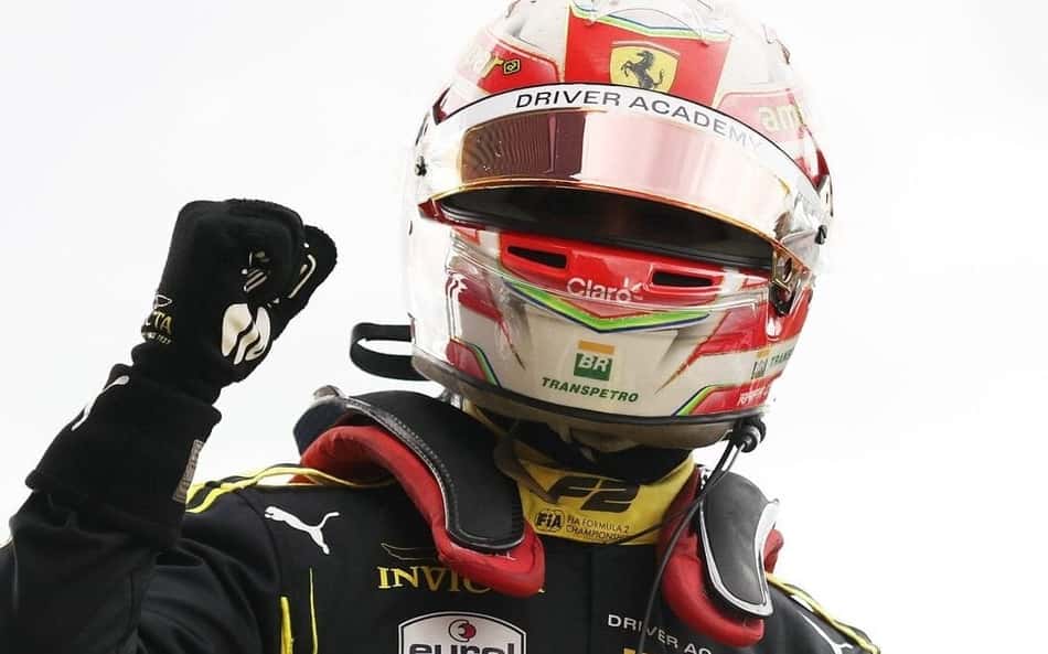 Rafa Câmara comemora conquista na Fórmula 2