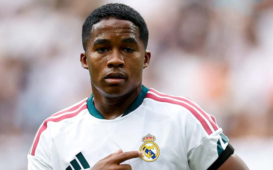 Atuação de Endrick repercute na imprensa espanhola (Foto: X/@realmadrid)