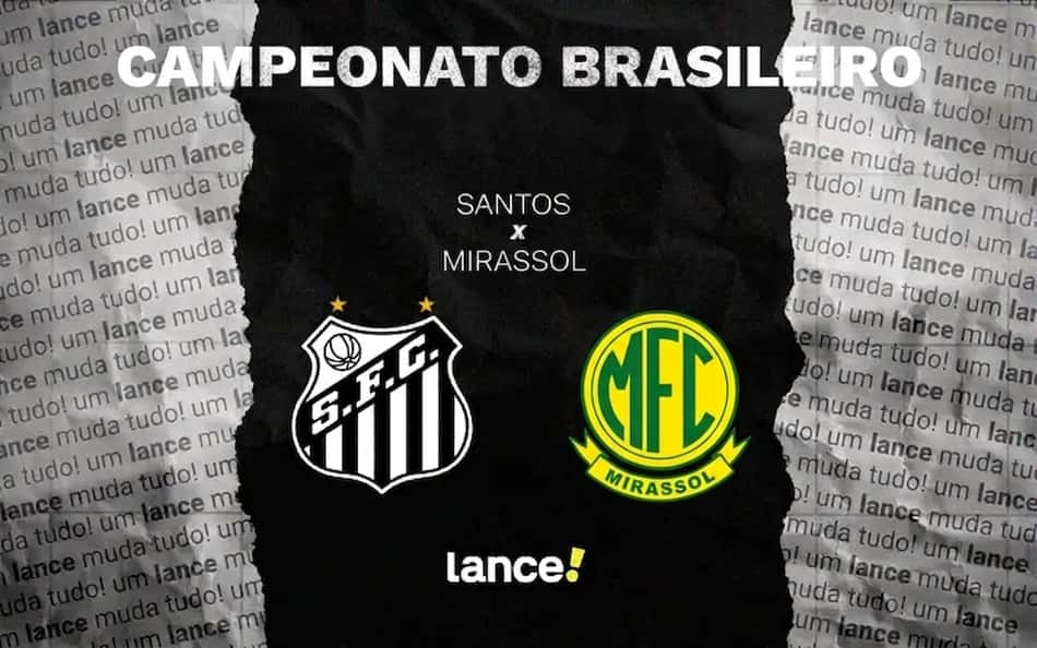 Arte onde assistir Santos x Mirassol